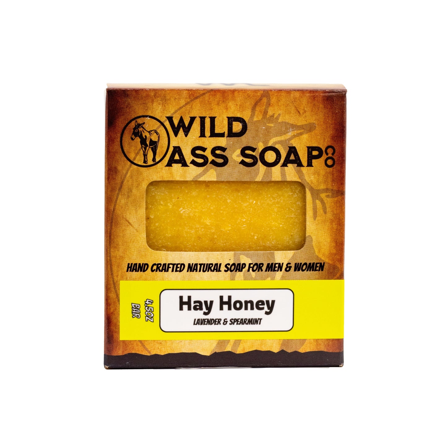 Tallow Bar Soap | Hay Honey Scent | 4.5 oz | Palm Oil & Paraben Free | Wild Ass Soap Co - Concordia Style Boutique