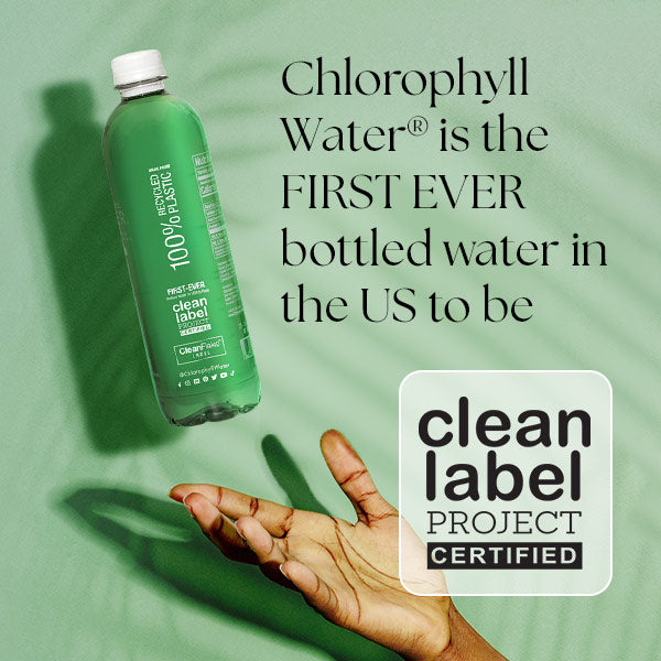Chlorophyll Water - Purified Mountain Spring Water with Essential Vitamins (Case of 12)