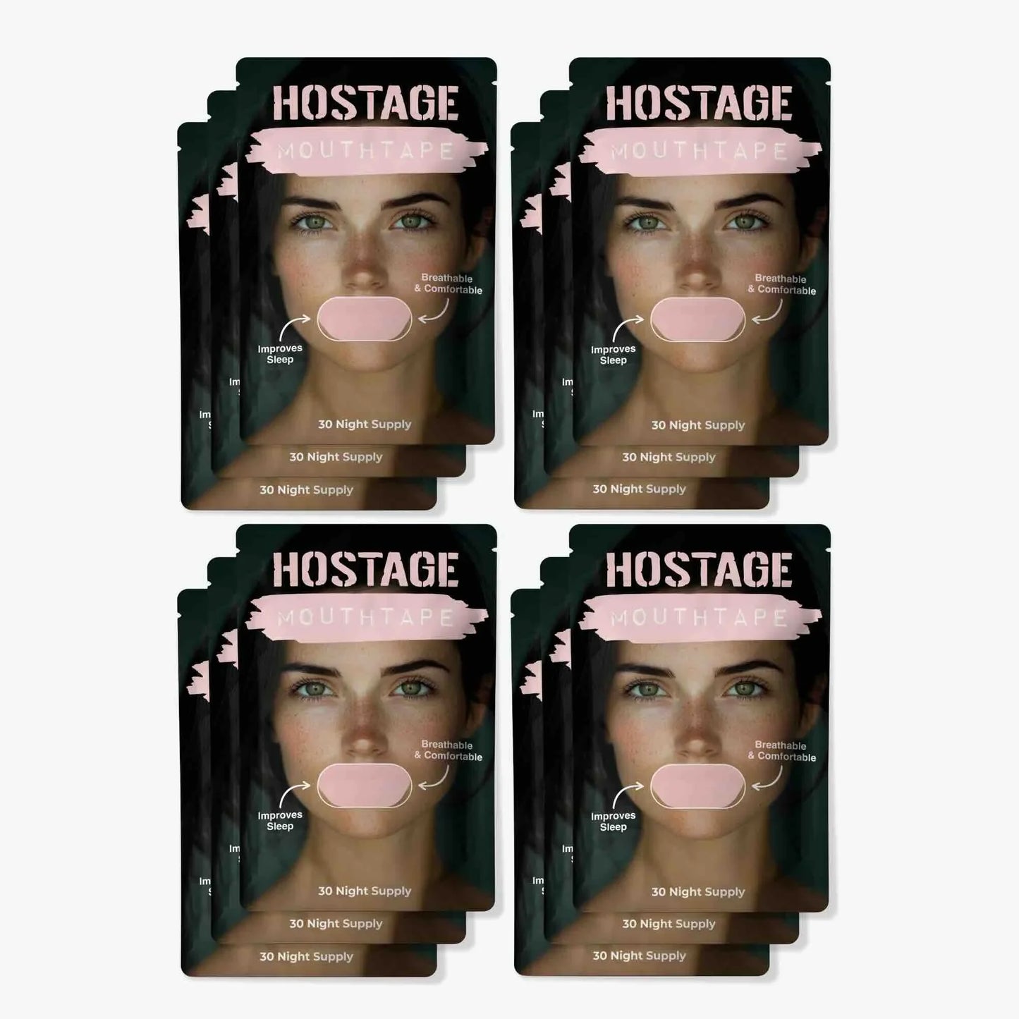 Hostage Mouth Tape - Reduces Snoring and; Enhances Sleep Quality