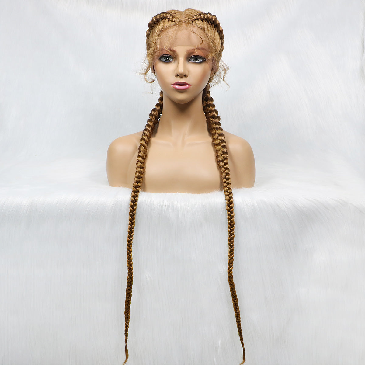 Get this look with JBextension 40" Lace Front Box Braided Wigs with Baby Hair - Zendaya