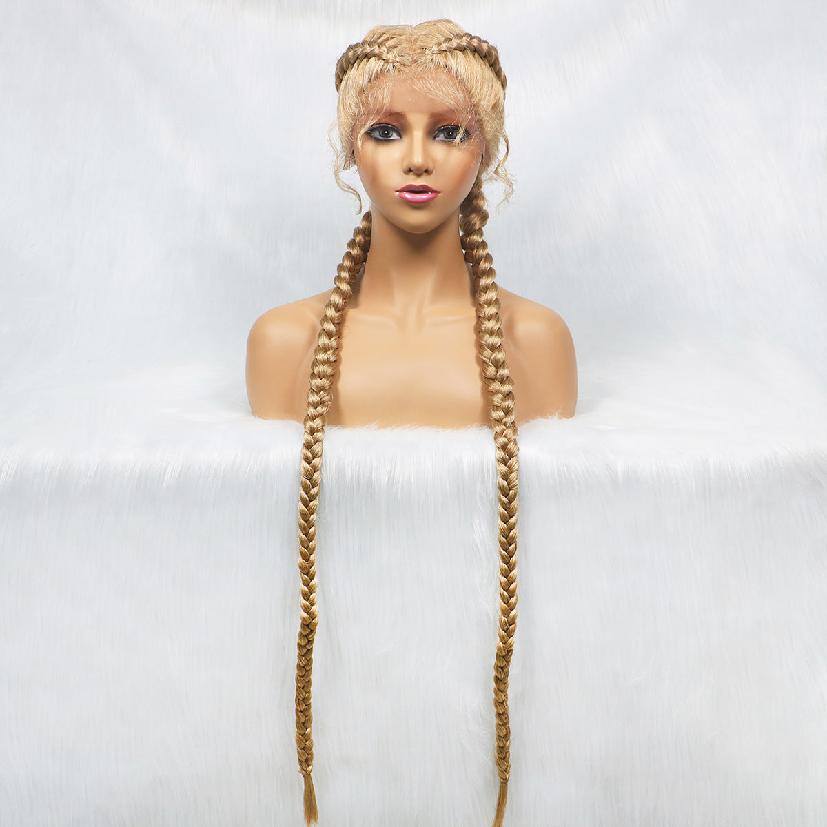 Get this look with JBextension 40" Lace Front Box Braided Wigs with Baby Hair - Zendaya