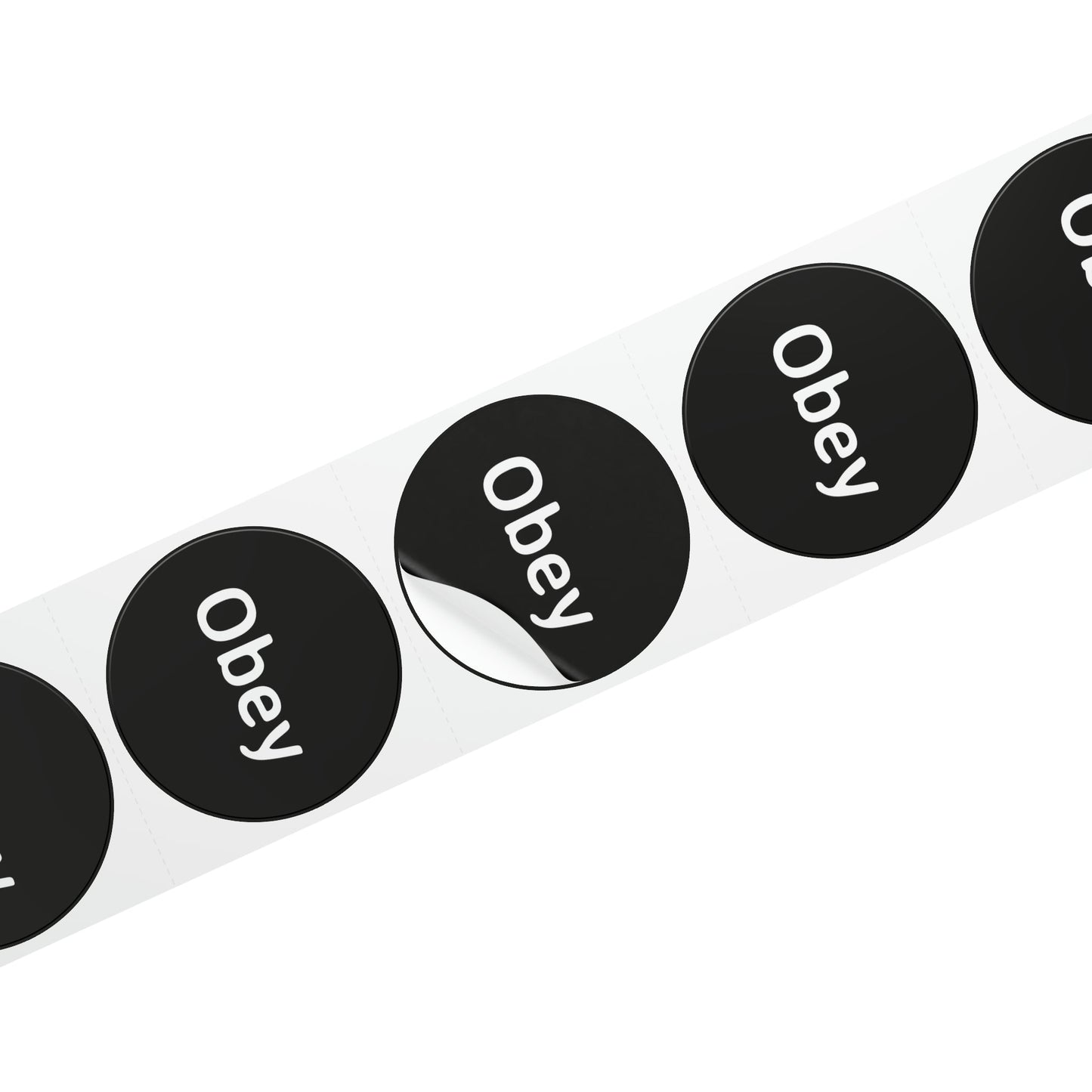 Round Sticker Label Rolls - Obey - Concordia Style Boutique