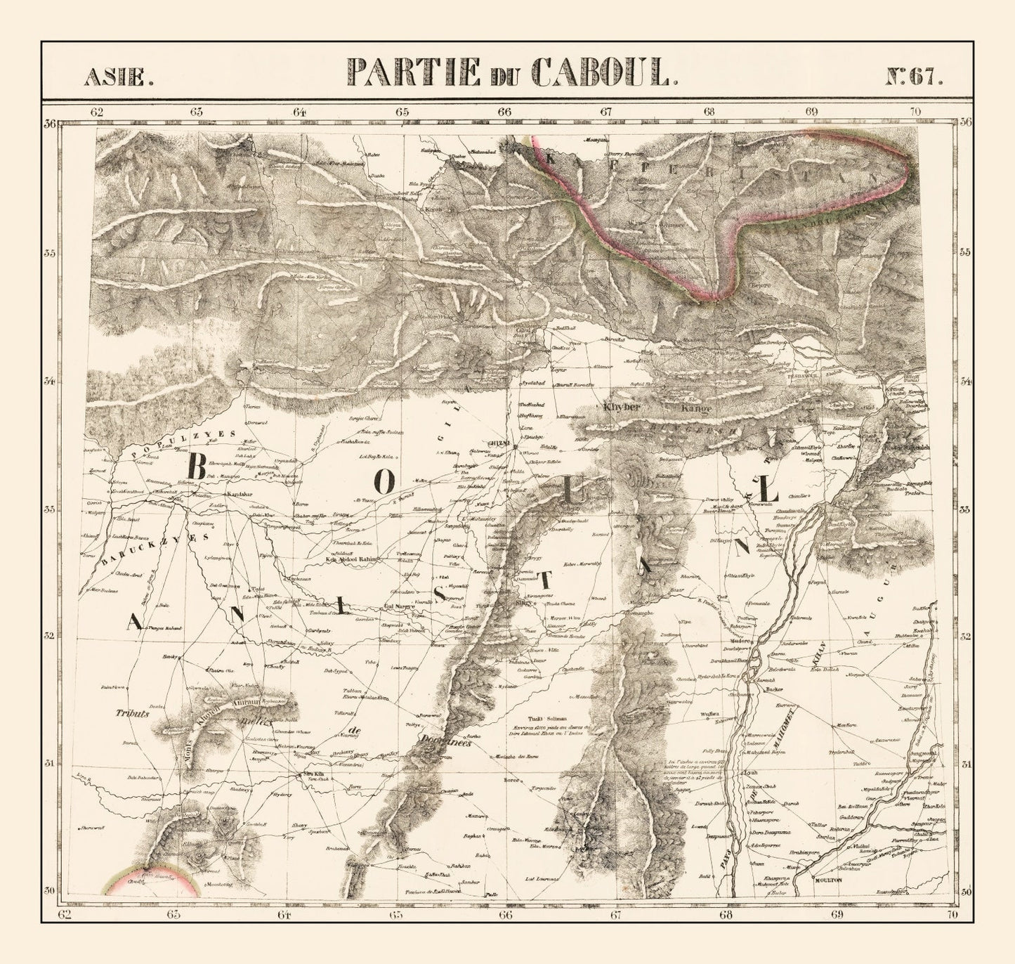 Vintage Map of Afghanistan 1827 - Concordia Style Boutique