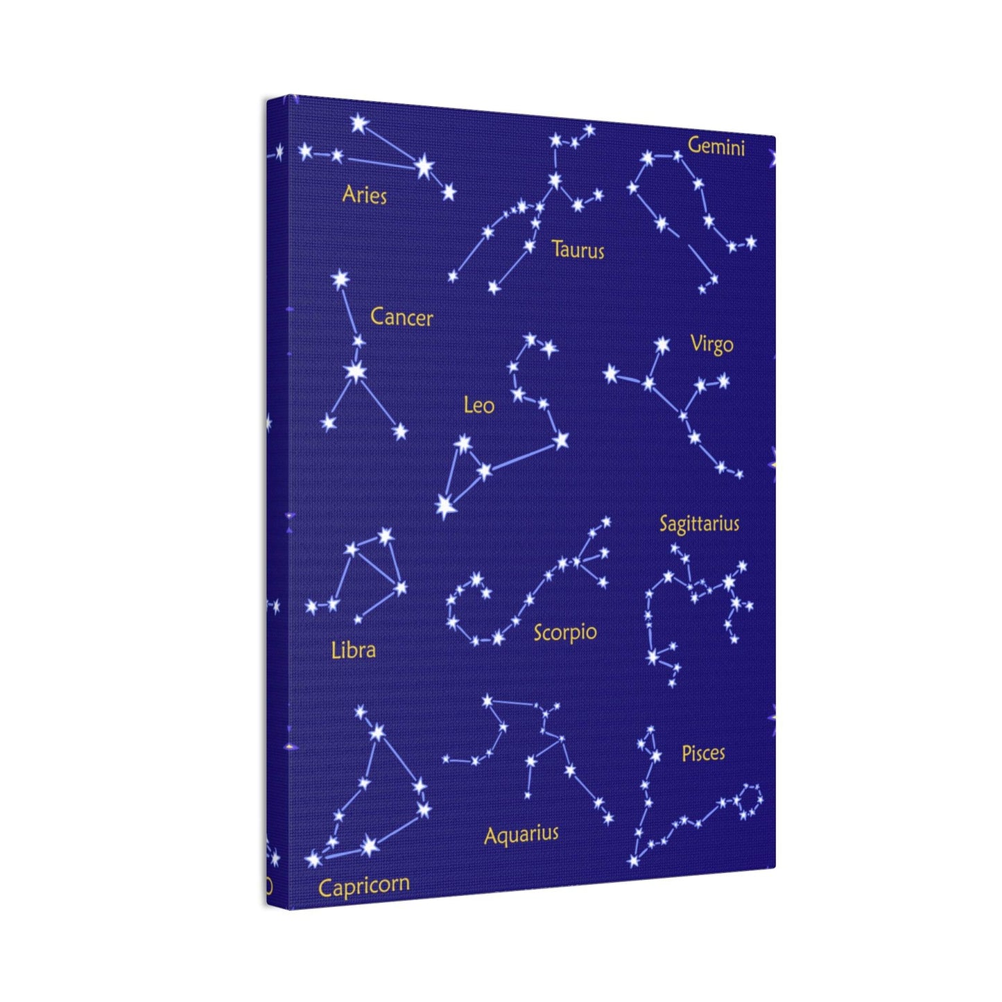 Astrology Canvas Wall Art - Zodiac Constellations Print for Star Sign Lovers - Concordia Style Boutique