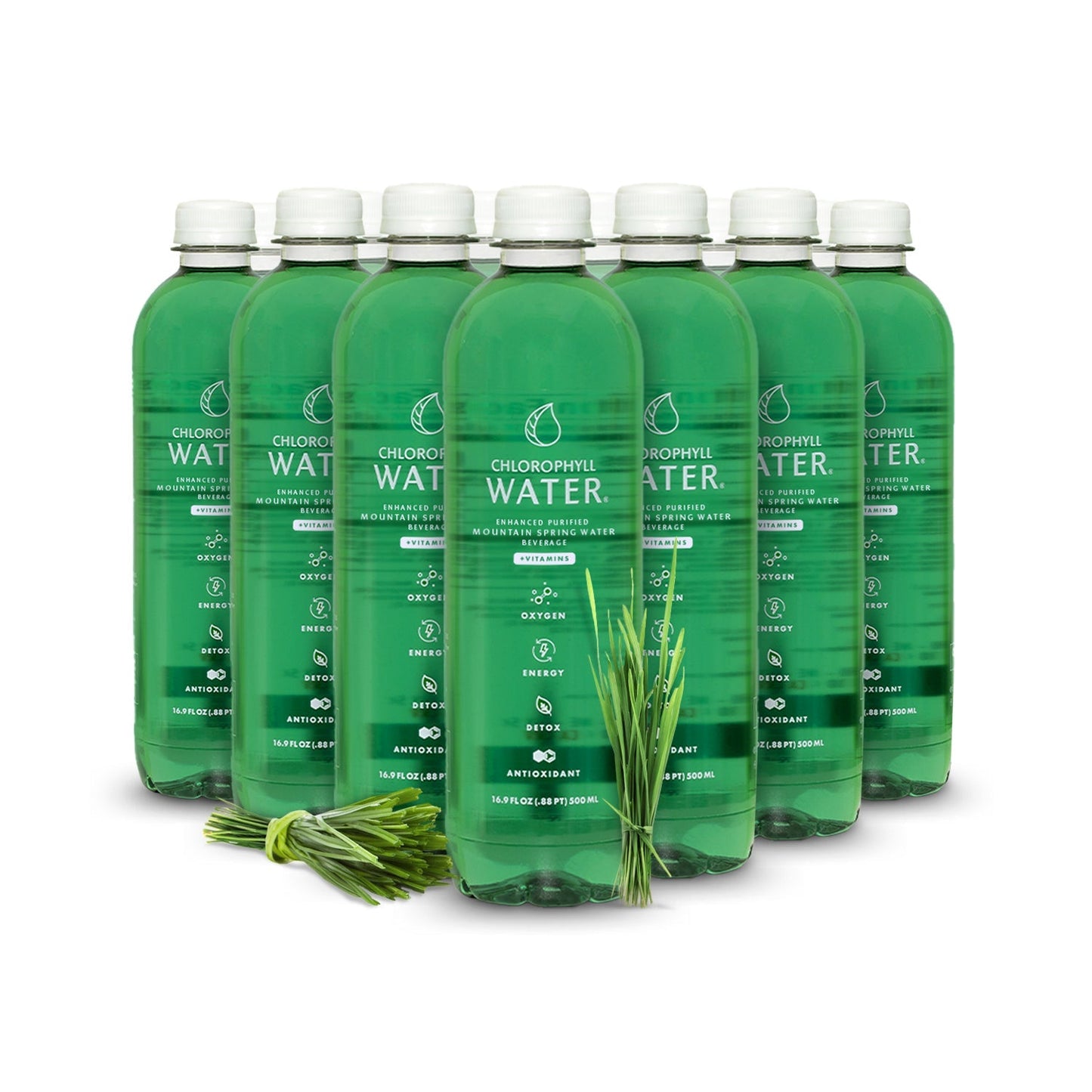 Chlorophyll Water - Purified Mountain Spring Water with Essential Vitamins