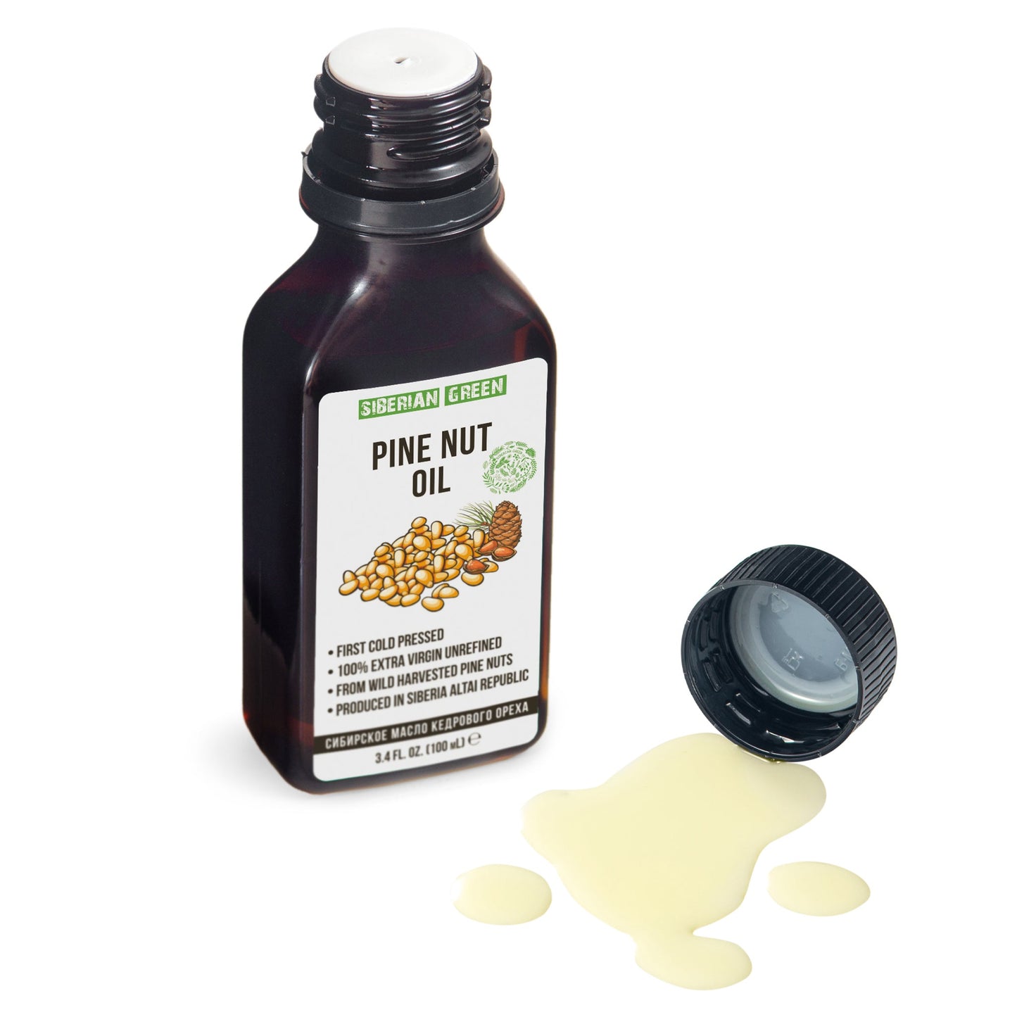 Extra Virgin Siberian Pine Nut Oil – 100% Pure & Cold Pressed - Concordia Style Boutique