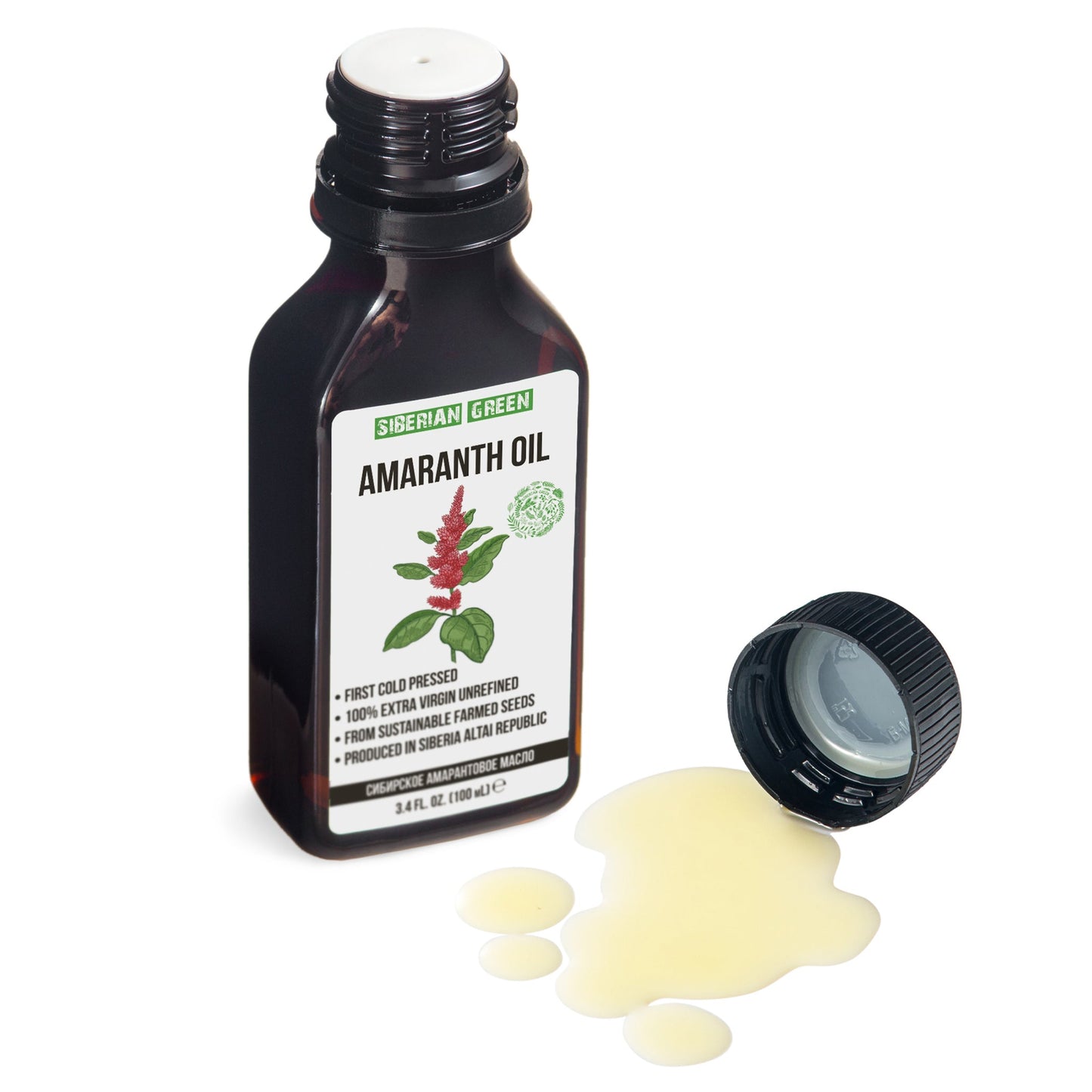 Amaranth Seed Oil 100 ml - Extra Virgin, Cold-Pressed, Premium Quality - Concordia Style Boutique
