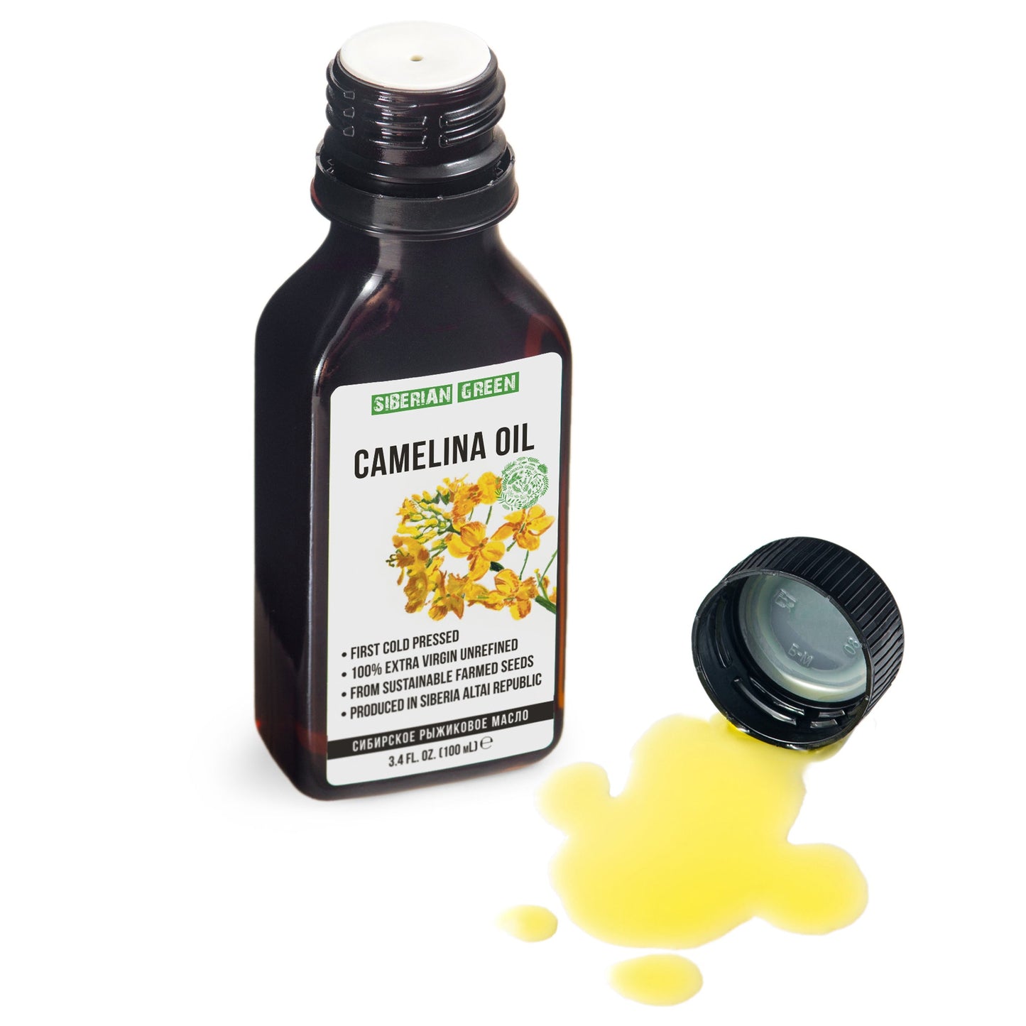 Siberian Camelina Oil | Extra Virgin Cold Pressed 100 ml | Premium Omega-3 - Concordia Style Boutique