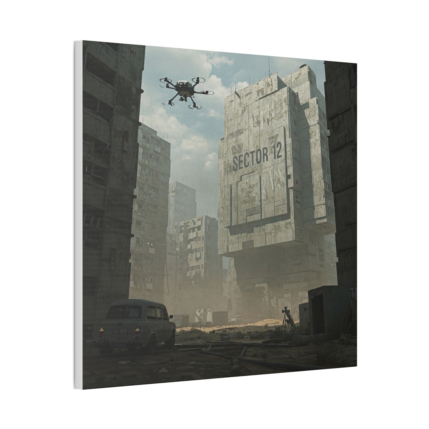 Dystopian Art Canvas Print - Sector 12 Wall Decor - Premium Canvas from Concordia Style Boutique - Just $82.70! Shop now at Concordia Style Boutique