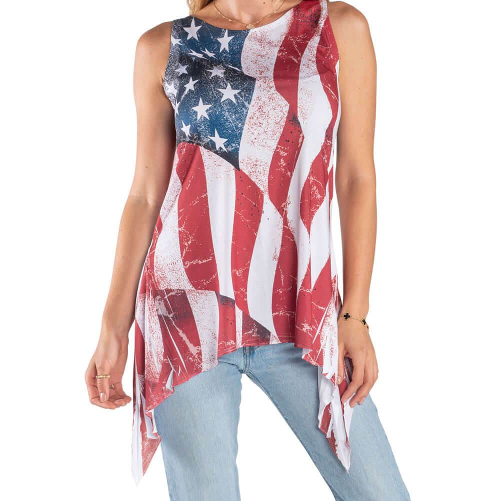 Women's Made in USA Sharkbite Tank Tunic - Concordia Style Boutique