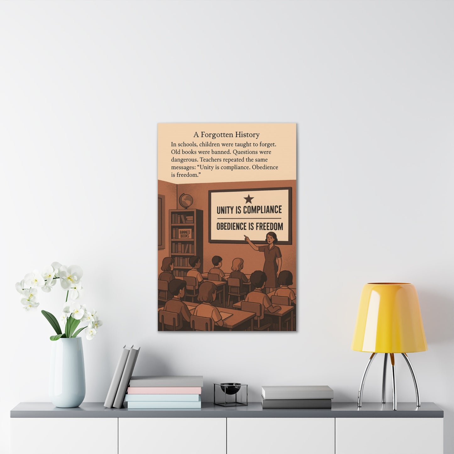 Educational Canvas Print - Unity is Compliance, Obedience is Freedom - Thought-Provoking Art for Classroom Decor - Premium Canvas from Concordia Style Boutique - Just $126.07! Shop now at Concordia Style Boutique