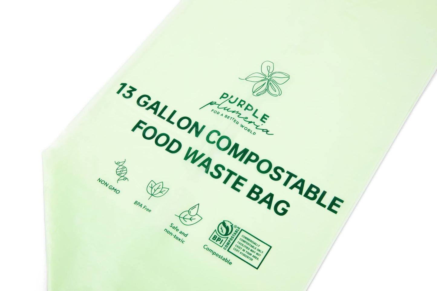 Compostable Kitchen Garbage Bags – 13 Gallon & 3 Gallon Sizes. Durable & Leak Proof
