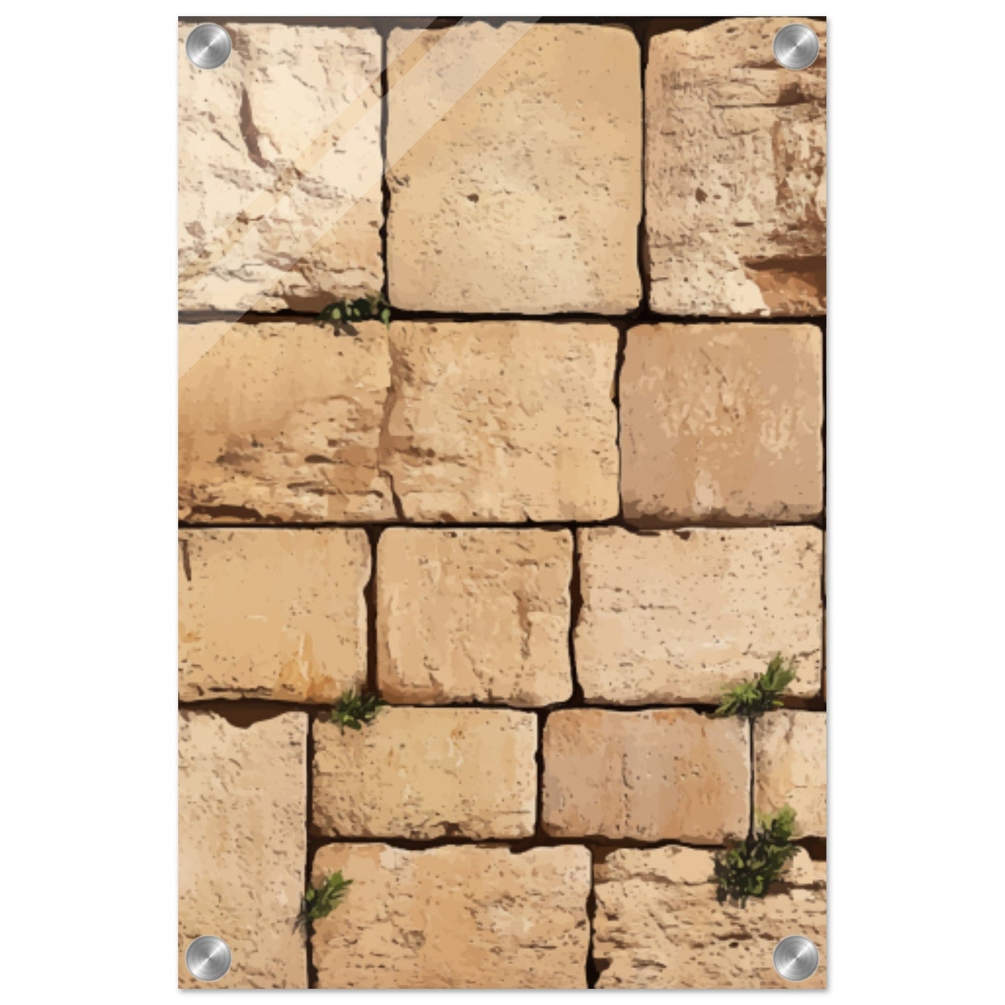 The Western Wall Brick Acrylic Print (Modern)