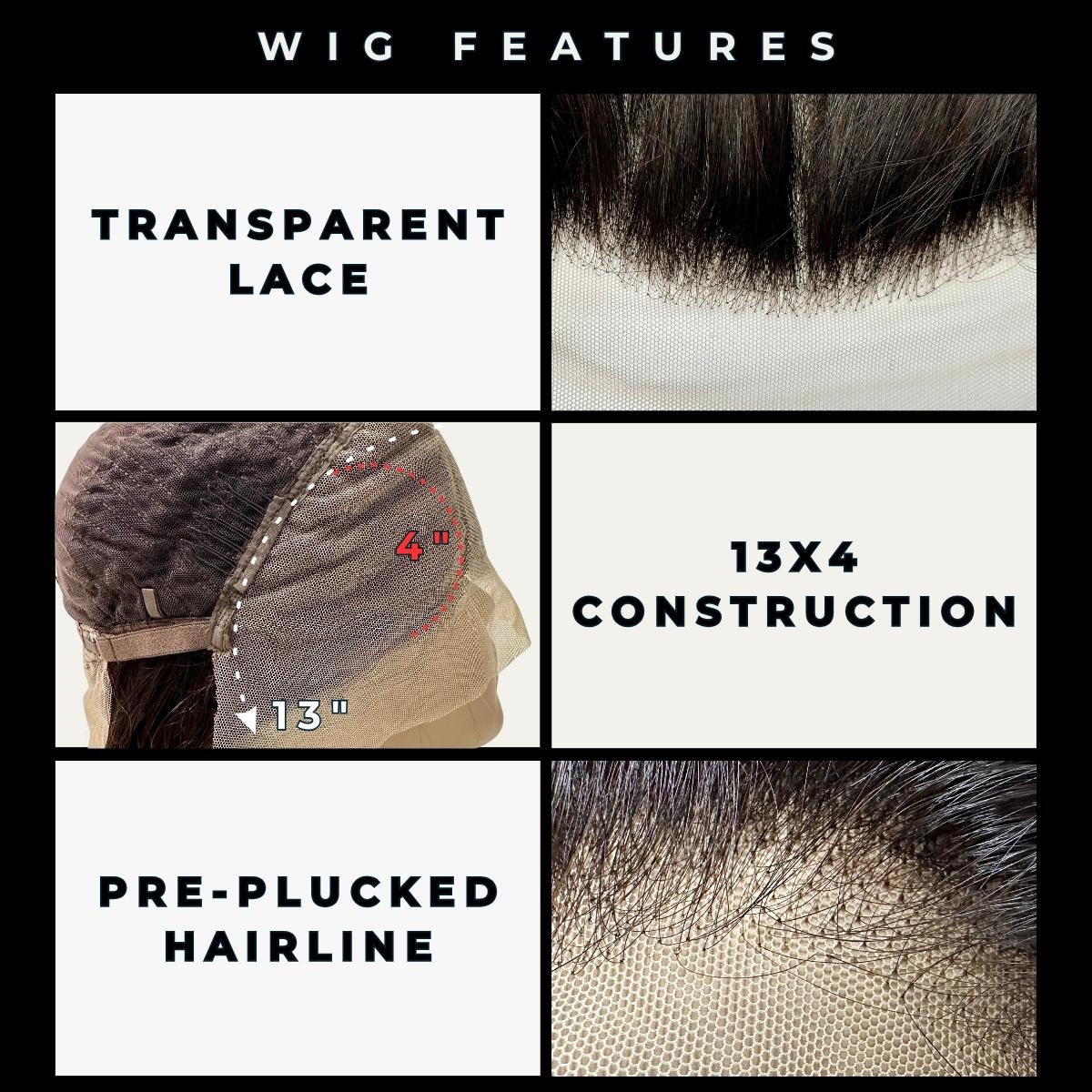 Shortbread 13x4 Transparent Lace Front 100% Human Hair Bob Wig
