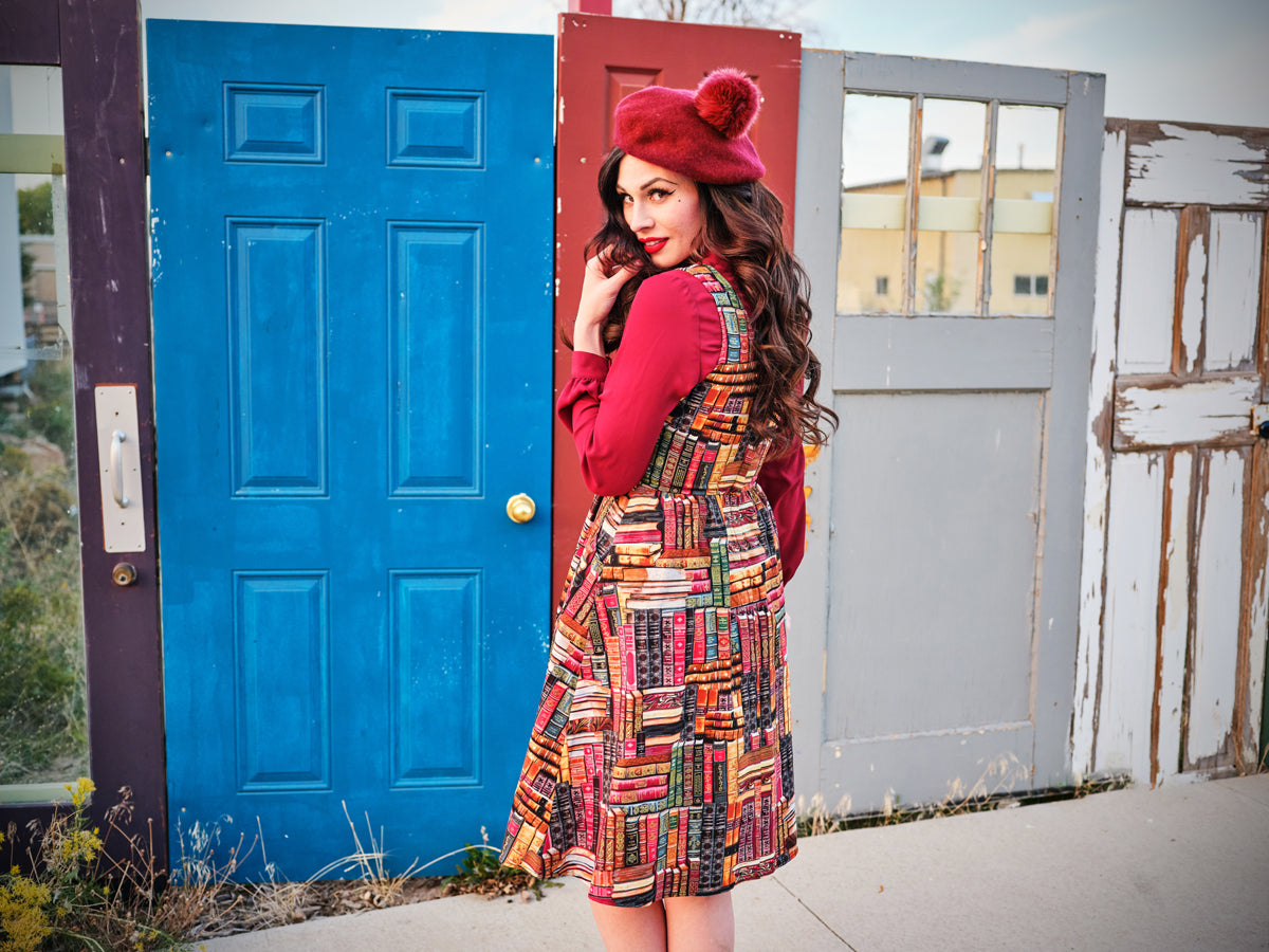 Don't Judge a Book by its Cover Fit & Flare Dress - Concordia Style Boutique