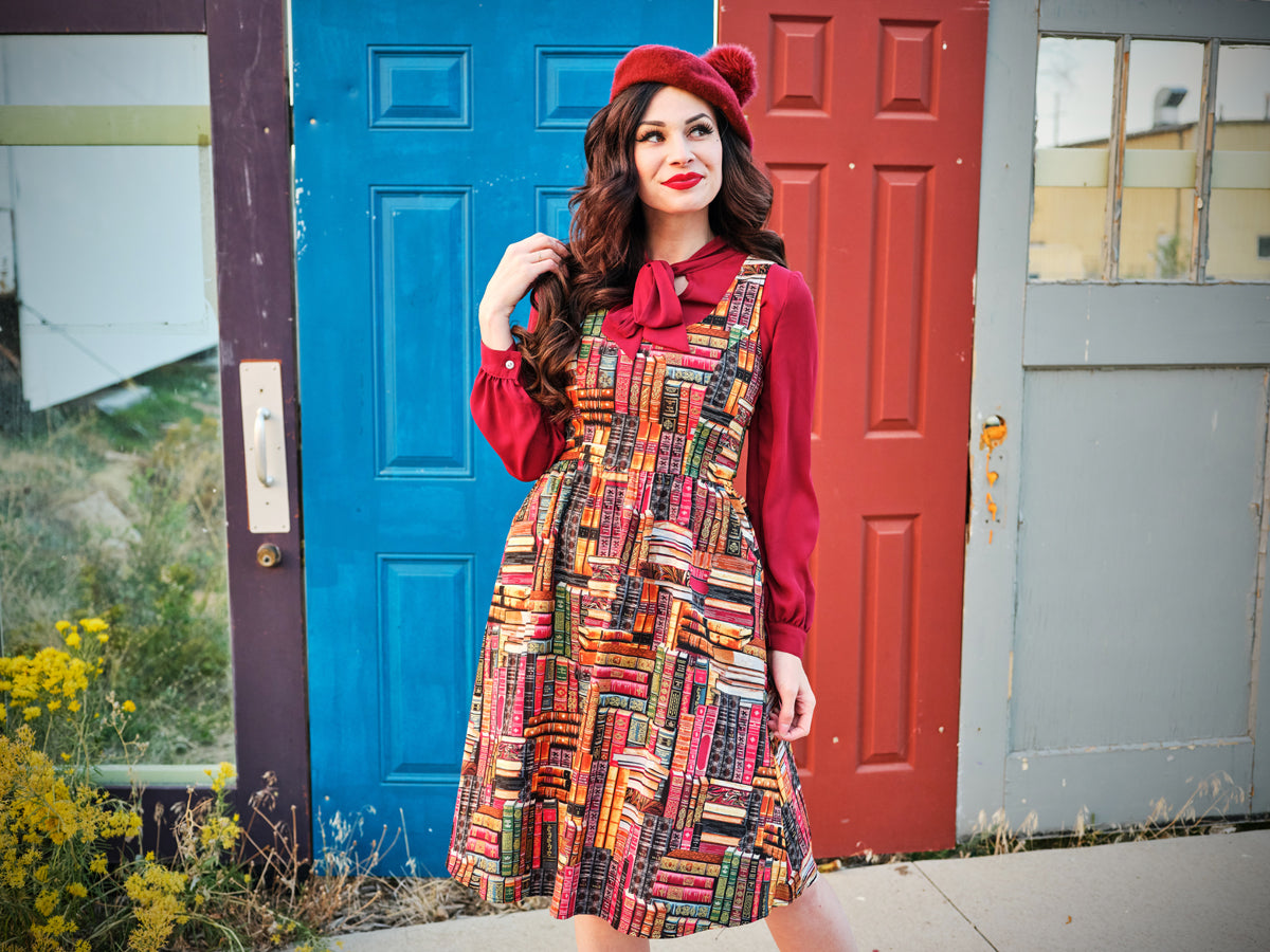 Don't Judge a Book by its Cover Fit & Flare Dress - Concordia Style Boutique