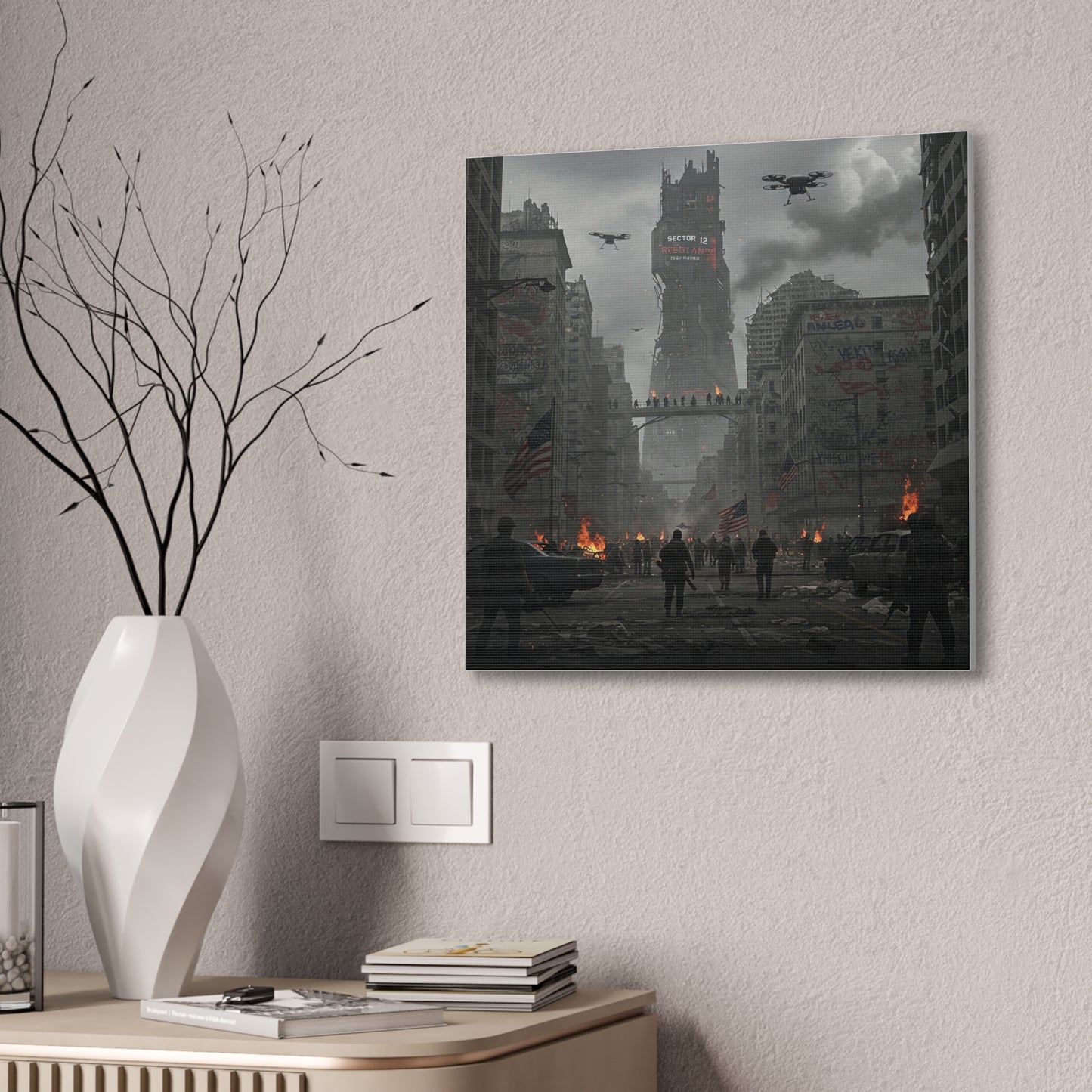 Dystopian Canvas Wall Art - Urban Apocalypse - Premium Canvas from Concordia Style Boutique - Just $82.70! Shop now at Concordia Style Boutique