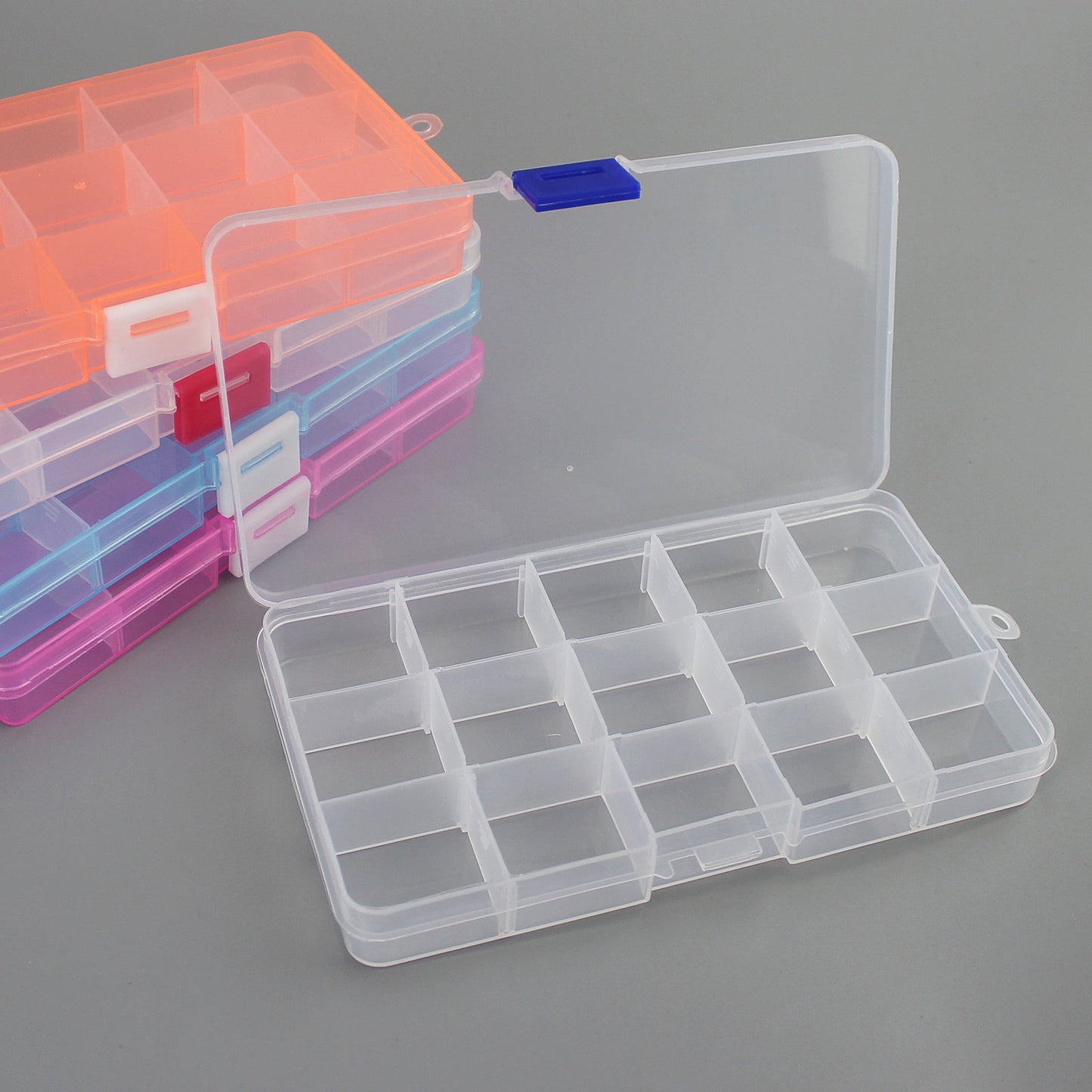 Plastic 15 compartment transparent storage box - Premium Home Living & Improvement from erDouckan - Just $12.08! Shop now at Concordia Style Boutique