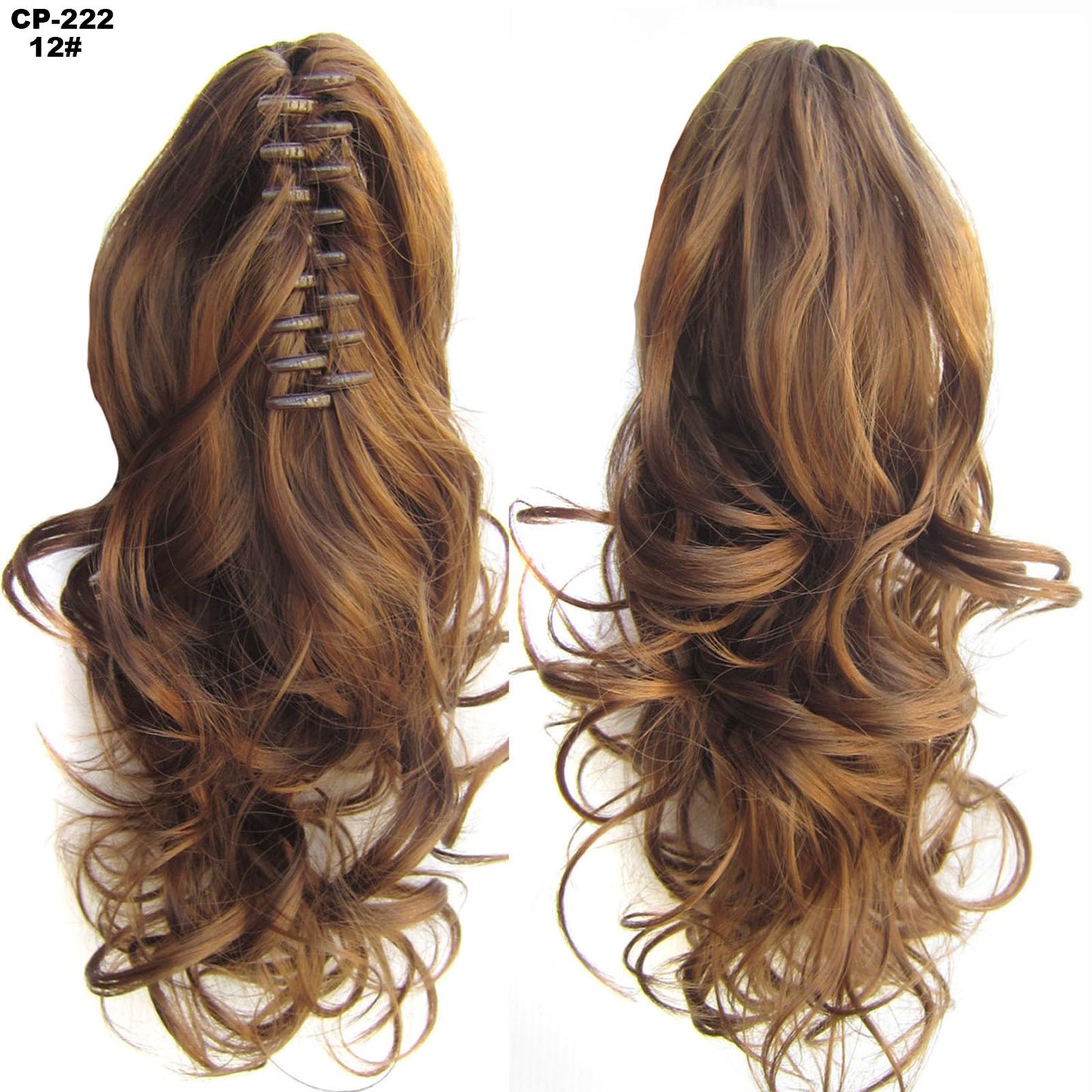 Long Wave Ponytail Wrap Around Ponytail - Clip In Hair Headwear - Gray Hairpiece Natural Extensions - Concordia Style Boutique