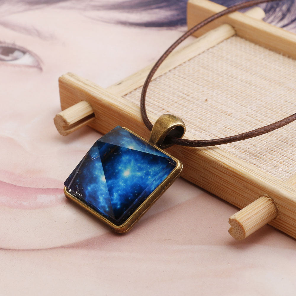 Pyramid glow-in-the-dark pendant - Concordia Style Boutique