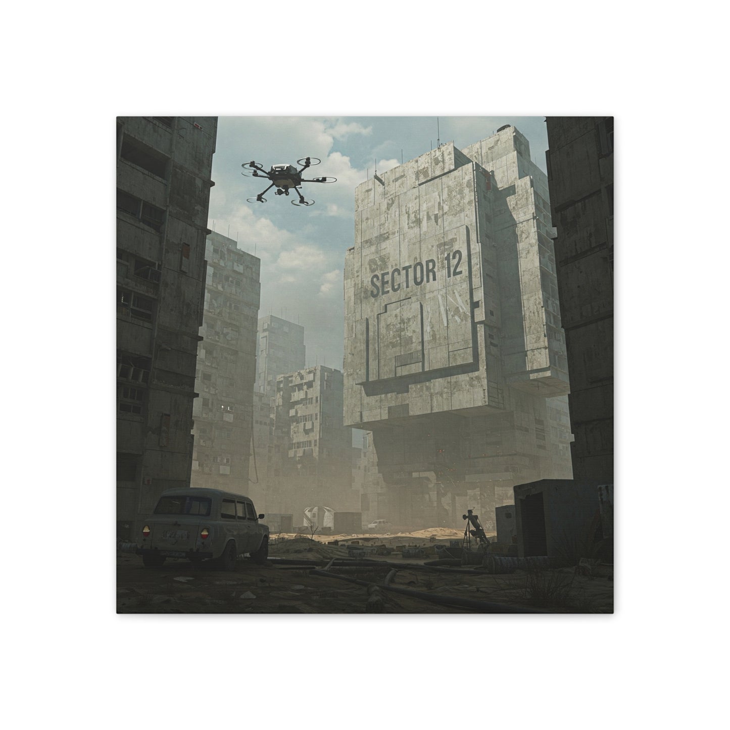 Dystopian Art Canvas Print - Sector 12 Wall Decor - Premium Canvas from Concordia Style Boutique - Just $82.70! Shop now at Concordia Style Boutique