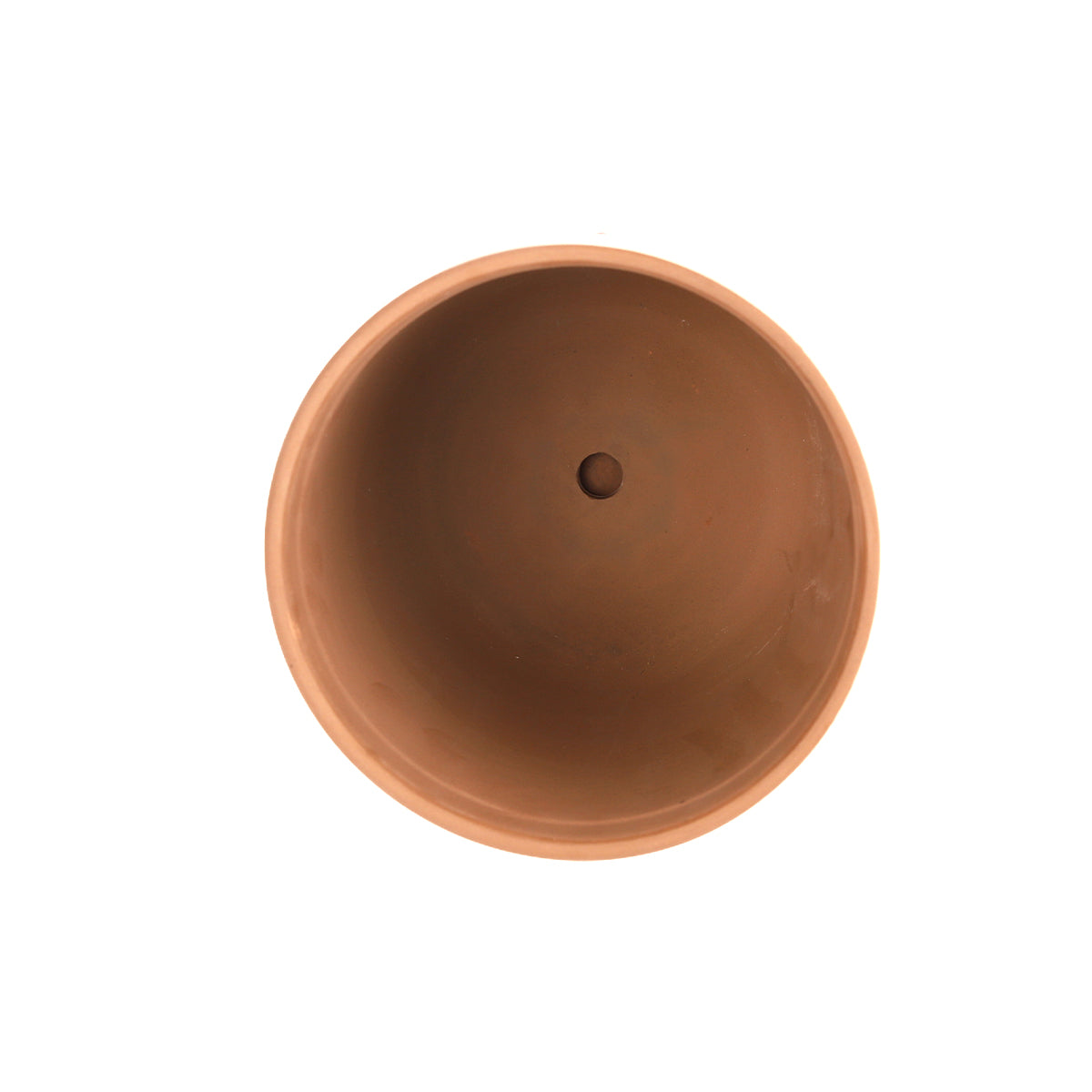 Clay White Vertical Leaf Pattern Pot