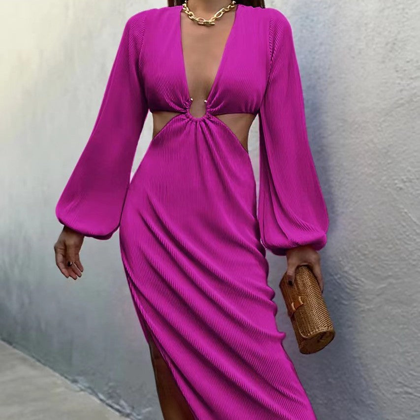 Autumn Fashion Pressed Pleated Waistless Women's Dresses - Concordia Style Boutique