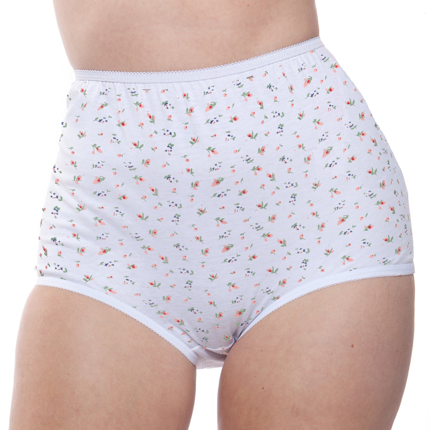 100% Cotton Full Coverage Panty Floral Print 6 Pack - Concordia Style Boutique