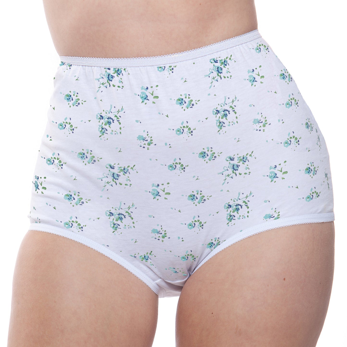 100% Cotton Full Coverage Panty Floral Print 6 Pack - Concordia Style Boutique