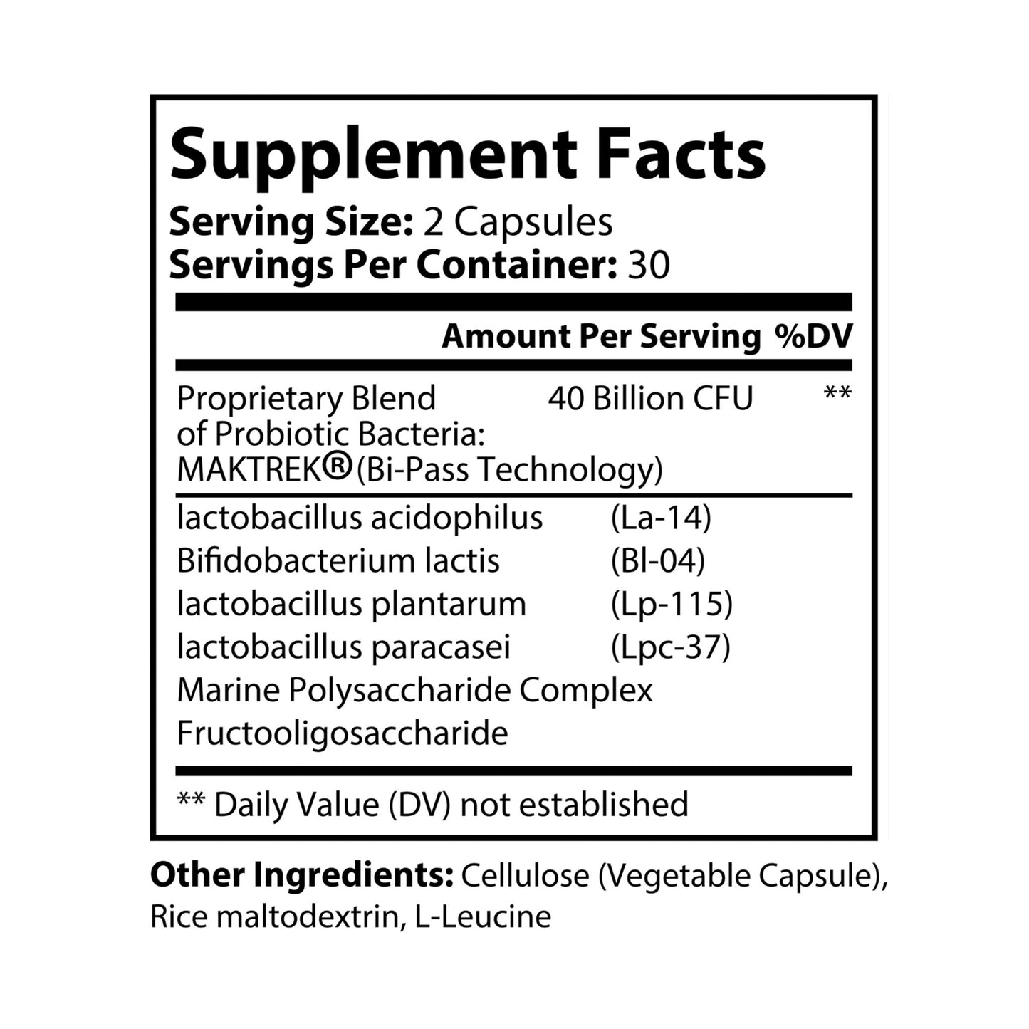Probiotics Supplement (60 Capsules) - Concordia Style Boutique