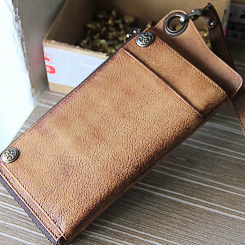 Retro old and long wallet handbag multi-function multi-card package - Concordia Style Boutique