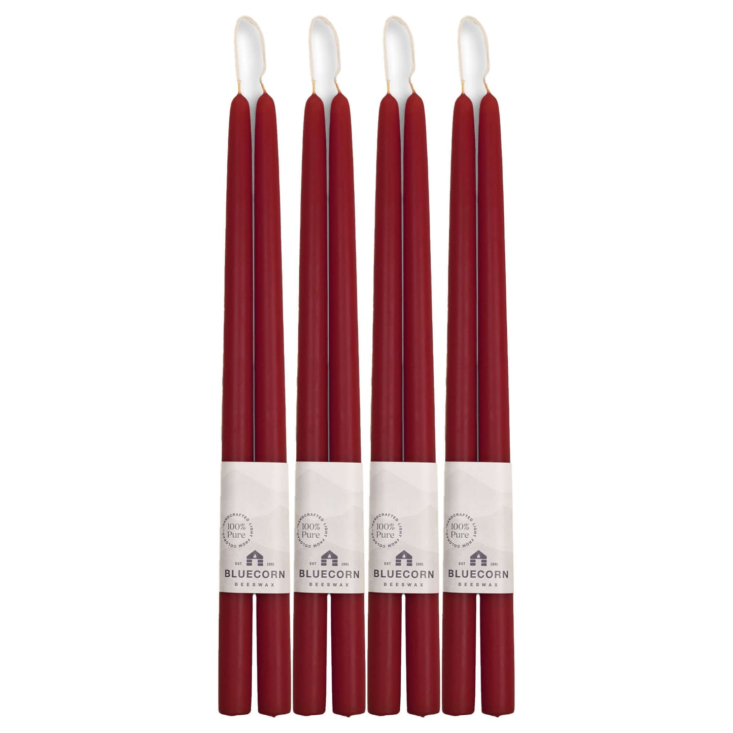 Hand-Dipped Beeswax Taper Candles - Bulk 4-Pair Bundle - Concordia Style Boutique