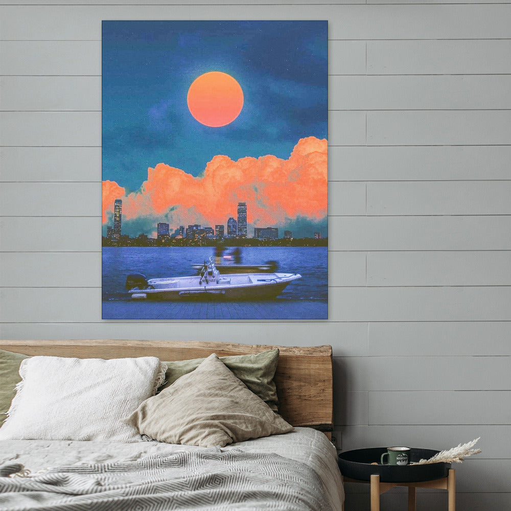 Canvas Print Multiple sizes Unframed & Framed (Vertical) -" Boat Ride" - Premium Artwork from Concordia Style Boutique - Just $55.98! Shop now at Concordia Style Boutique