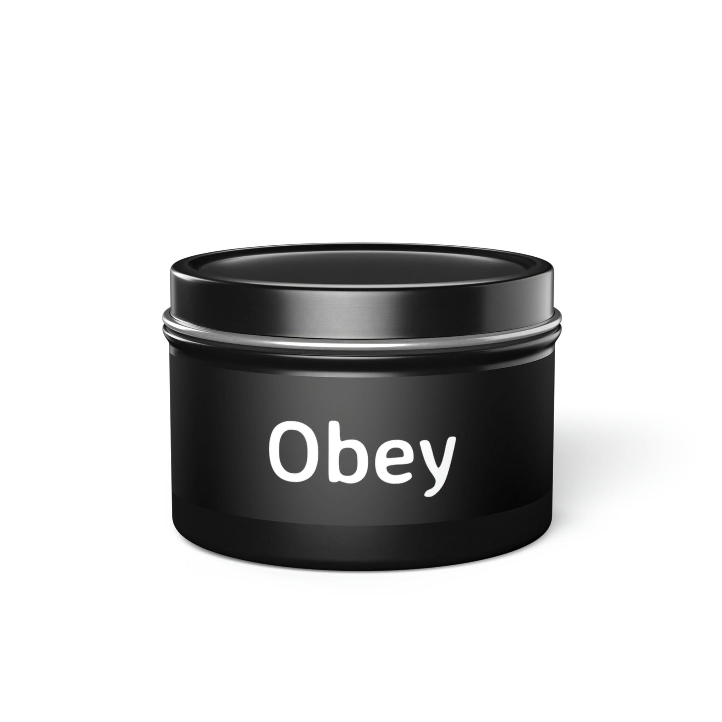 Tin Candle - Obey - Concordia Style Boutique