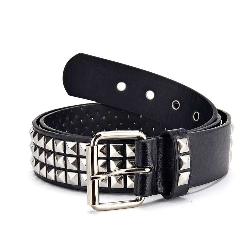 Punk Belt Pyramid Rivet Belt with Catch Beads - Concordia Style Boutique