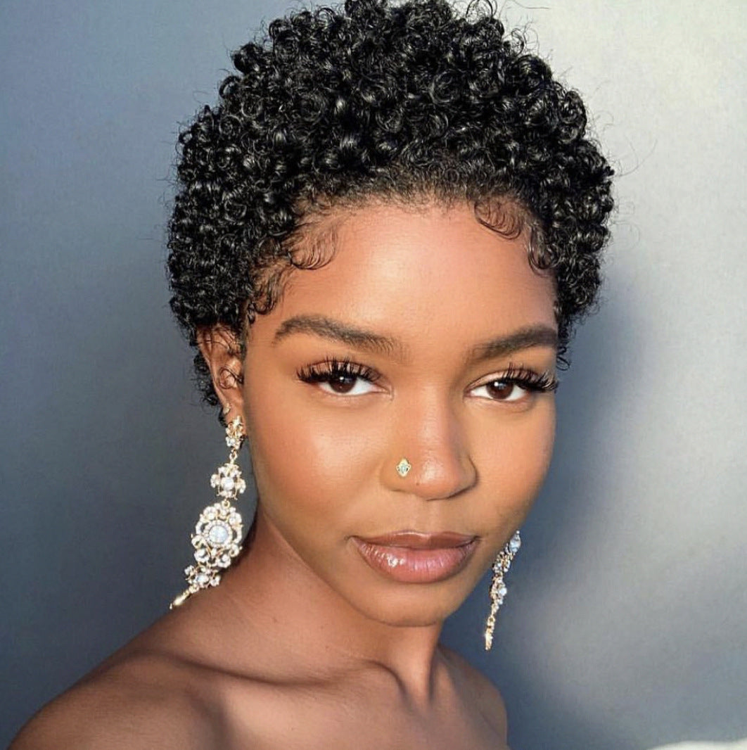 Short Curly Hair Ladies Wig - Concordia Style Boutique