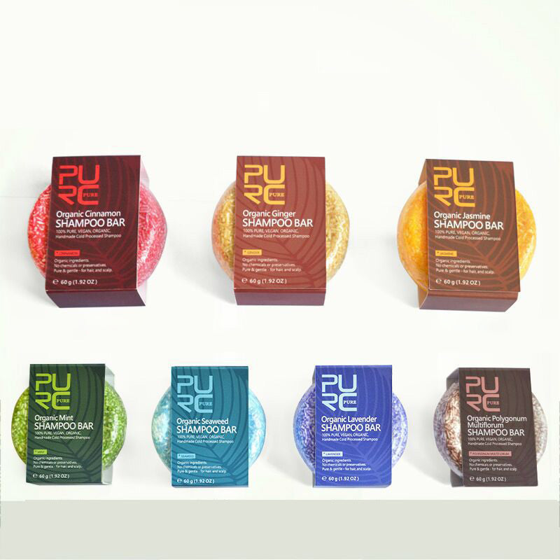 Purc Hand-Extracted Soap, Anti-Dandruff, Oil-Control Nourishing Handmade Soap, Spot Fleece-Flower Root And Ginger Shampoo Soap - Concordia Style Boutique