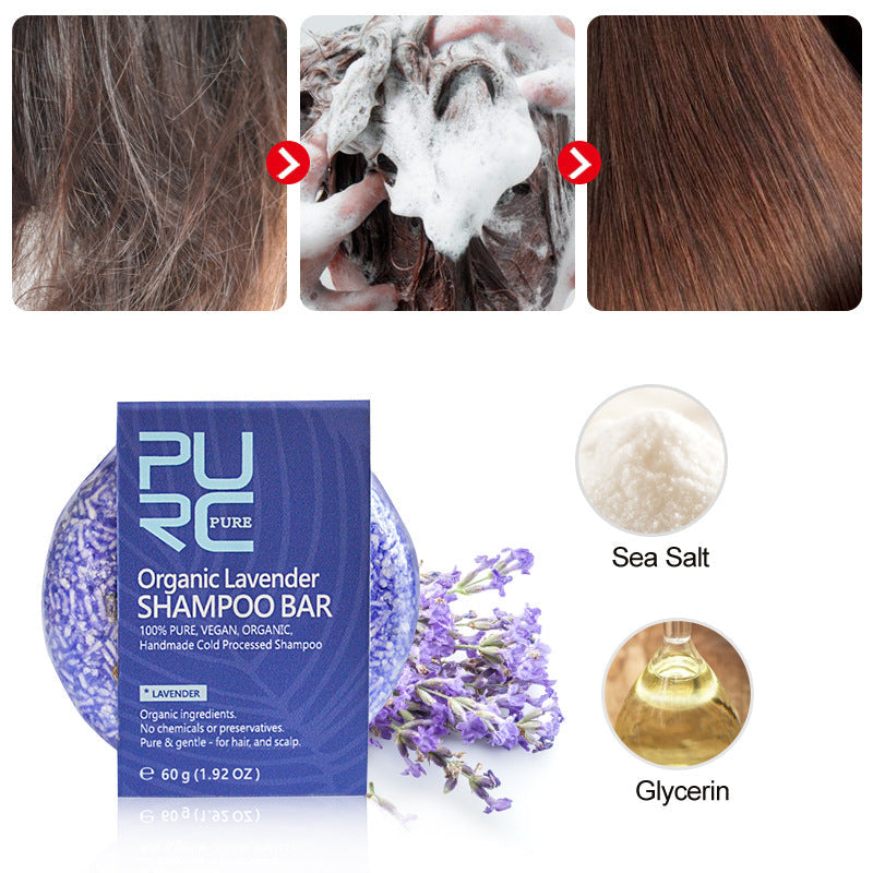 Purc Hand-Extracted Soap, Anti-Dandruff, Oil-Control Nourishing Handmade Soap, Spot Fleece-Flower Root And Ginger Shampoo Soap - Concordia Style Boutique