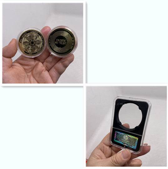 Multi Metal Commemorative Crypto Coin - Concordia Style Boutique