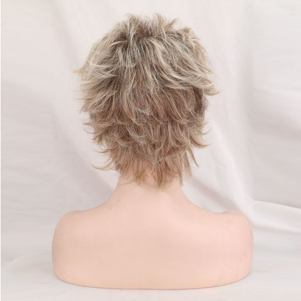 Golden Brown Melange Short Hair - Concordia Style Boutique