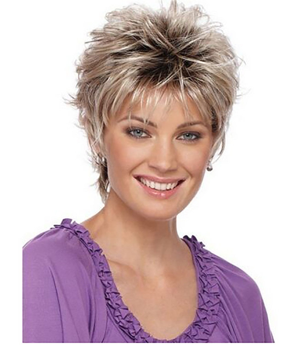 Golden Brown Melange Short Hair - Concordia Style Boutique