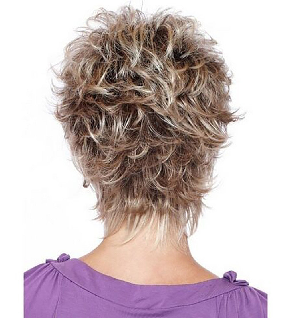 Golden Brown Melange Short Hair - Concordia Style Boutique