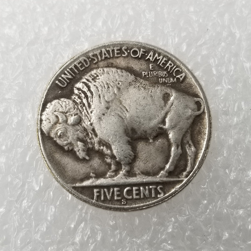 Antique Crafts Wanderer Silver Plated Coins Buffalo Commemorative Coin - Concordia Style Boutique