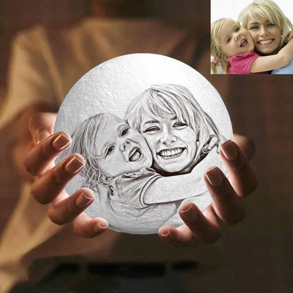 Customize Yourself - 3D Printed Photo Lunar Light Moon Lamp - Concordia Style Boutique