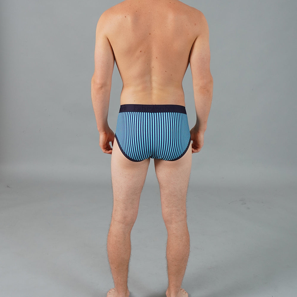Wayne Brief | Vertical Stripe Blue - Concordia Style Boutique