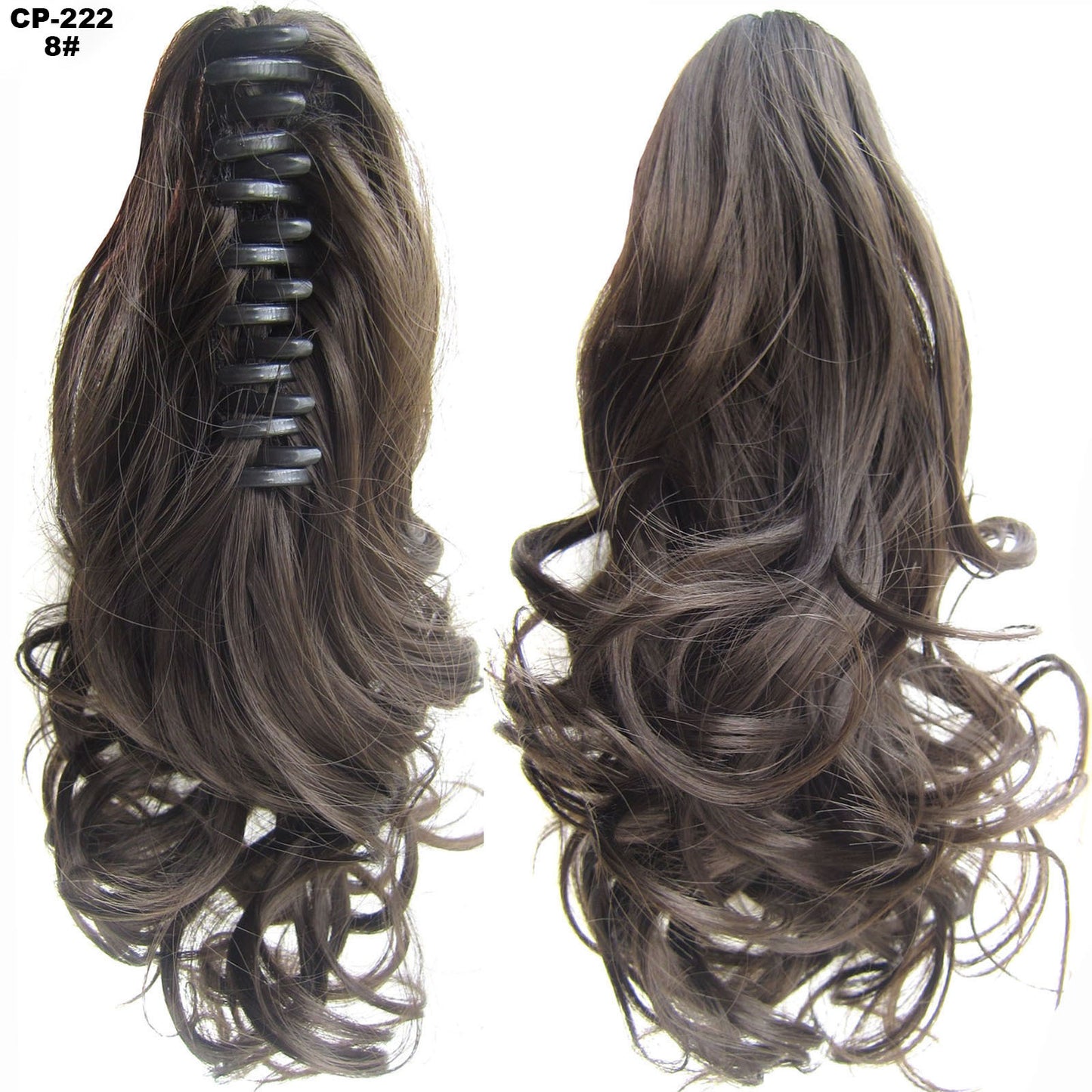 Long Wave Ponytail Wrap Around Ponytail - Clip In Hair Headwear - Gray Hairpiece Natural Extensions - Concordia Style Boutique