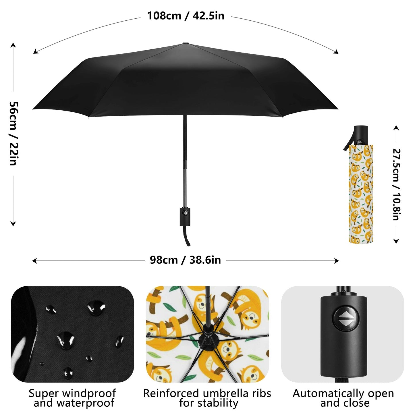 Fully Auto Open & Close Umbrella - Concordia Style Boutique