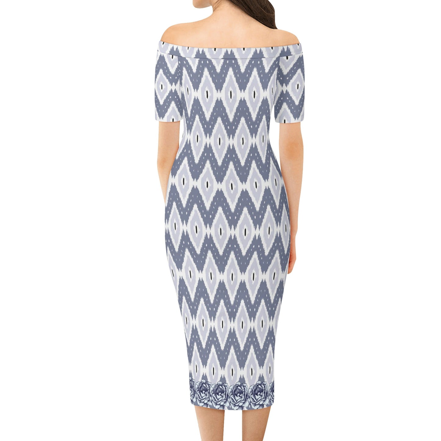Womens Off The Shoulder Office Lady Dress - Concordia Style Boutique