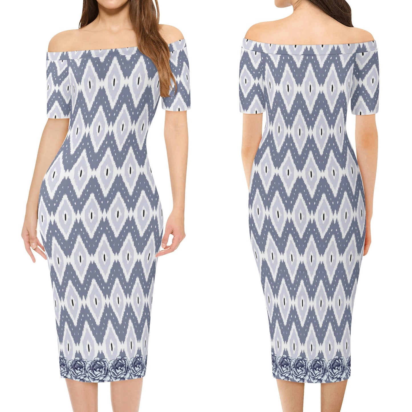 Womens Off The Shoulder Office Lady Dress - Concordia Style Boutique