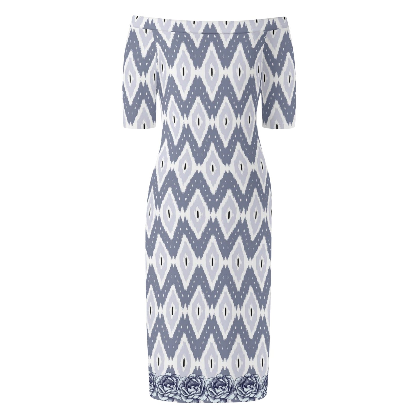 Womens Off The Shoulder Office Lady Dress - Concordia Style Boutique
